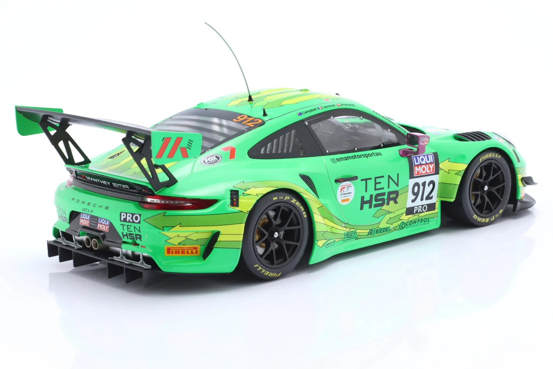 Porsche 911 GT3 R #912 2nd 12h Bathurst 2023 Manthey EMA 1:18 Ixo