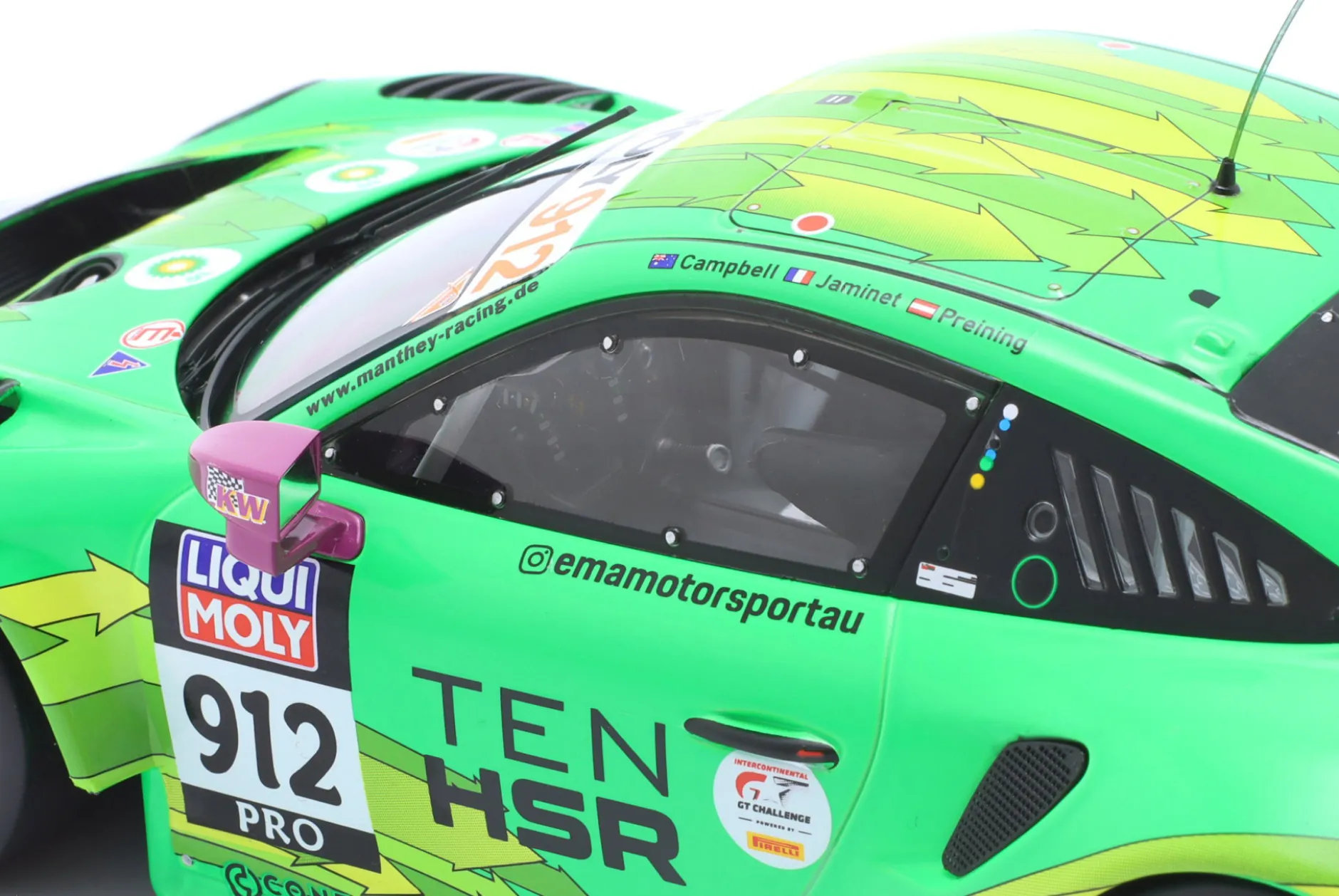 Porsche 911 GT3 R #912 2nd 12h Bathurst 2023 Manthey EMA 1:18 Ixo