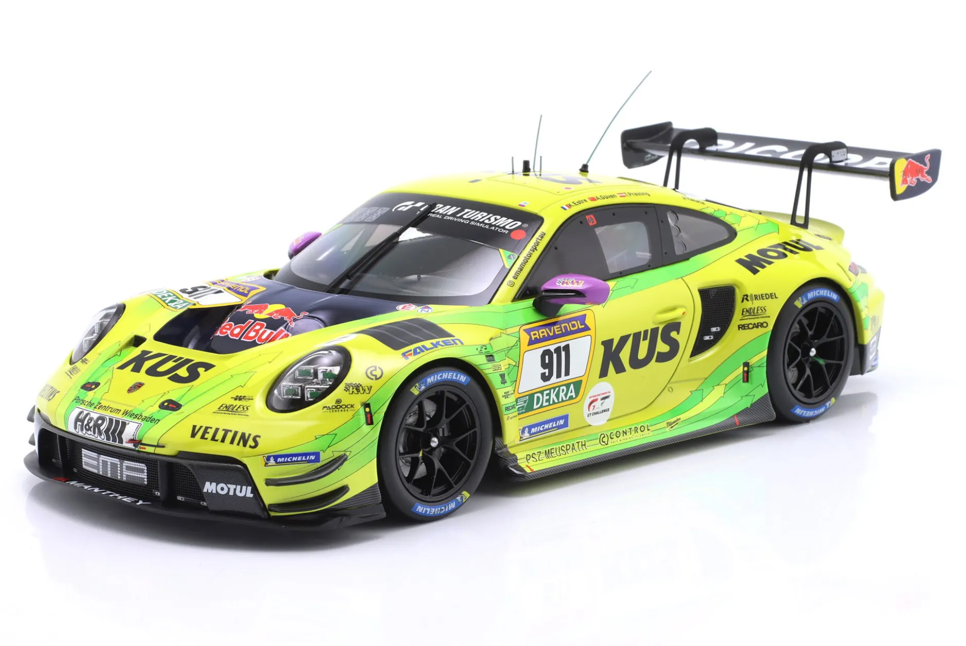 Porsche 911 GT3 R #911 2nd 24h Nürburgring 2025 Manthey Grello 1:18 Ixo