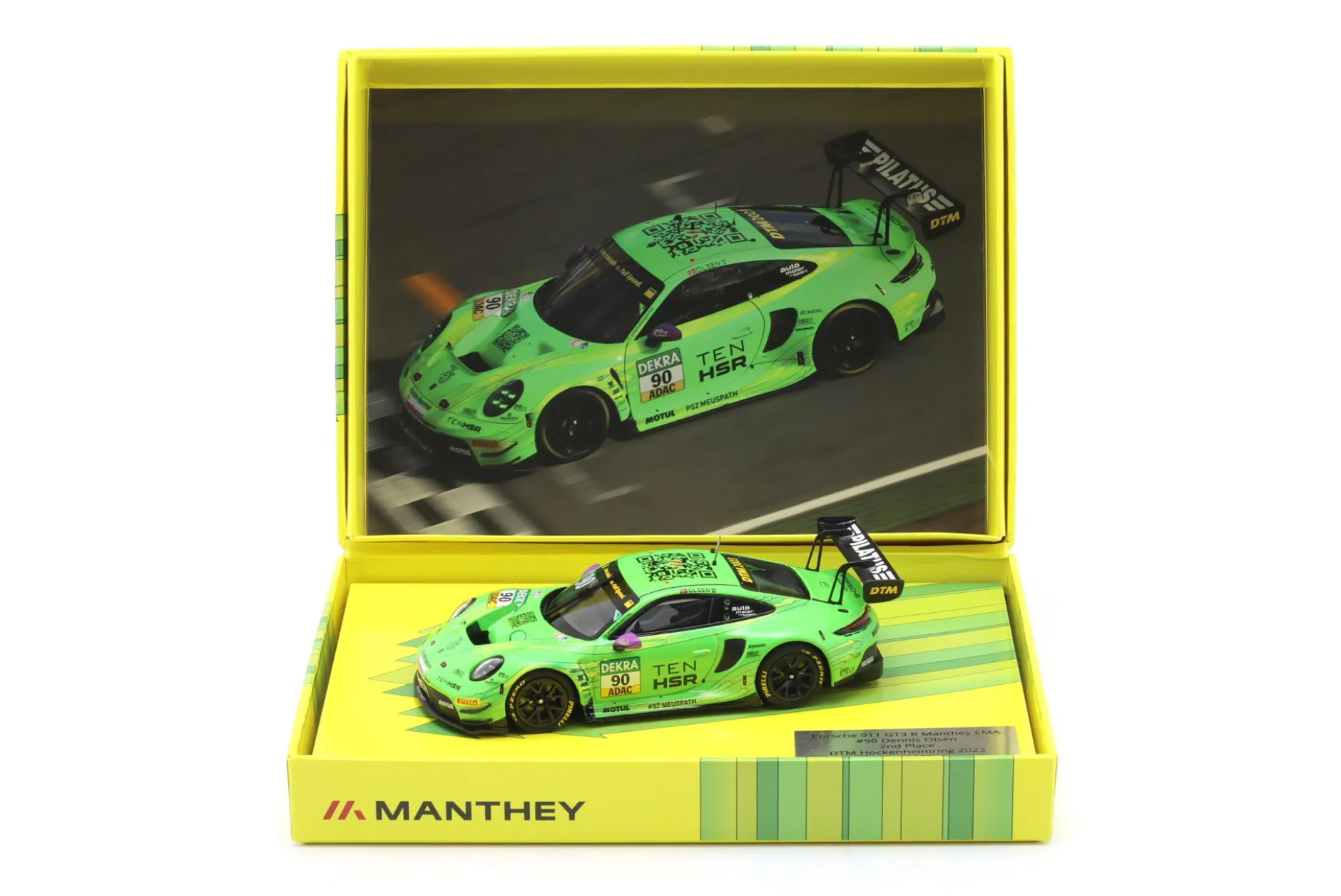 Porsche 911 GT3 R #90 2nd Hockenheim DTM 2023 D. Olsen Manthey 1:43 MInichamps