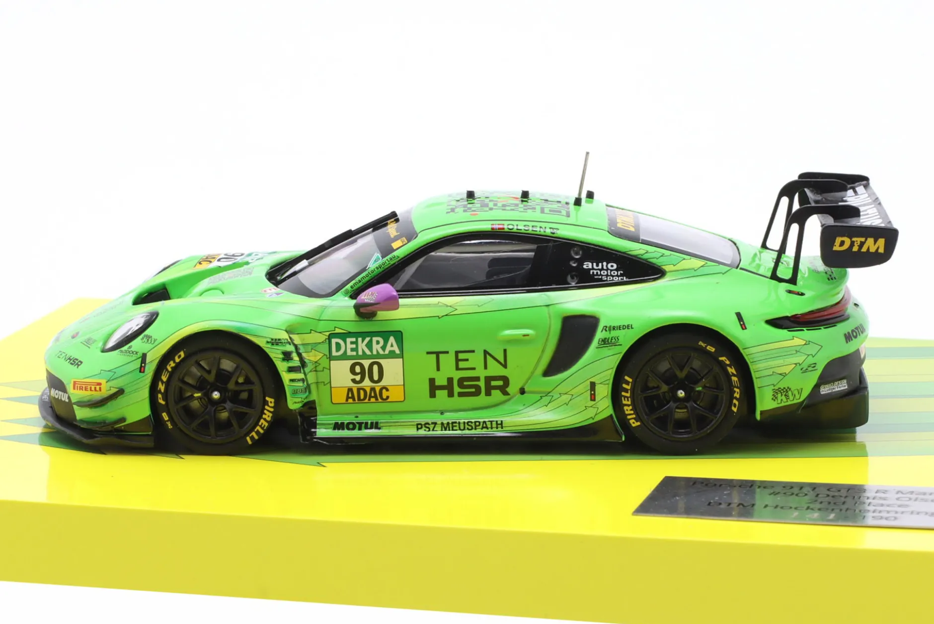 Porsche 911 GT3 R #90 2nd Hockenheim DTM 2023 D. Olsen Manthey 1:43 MInichamps