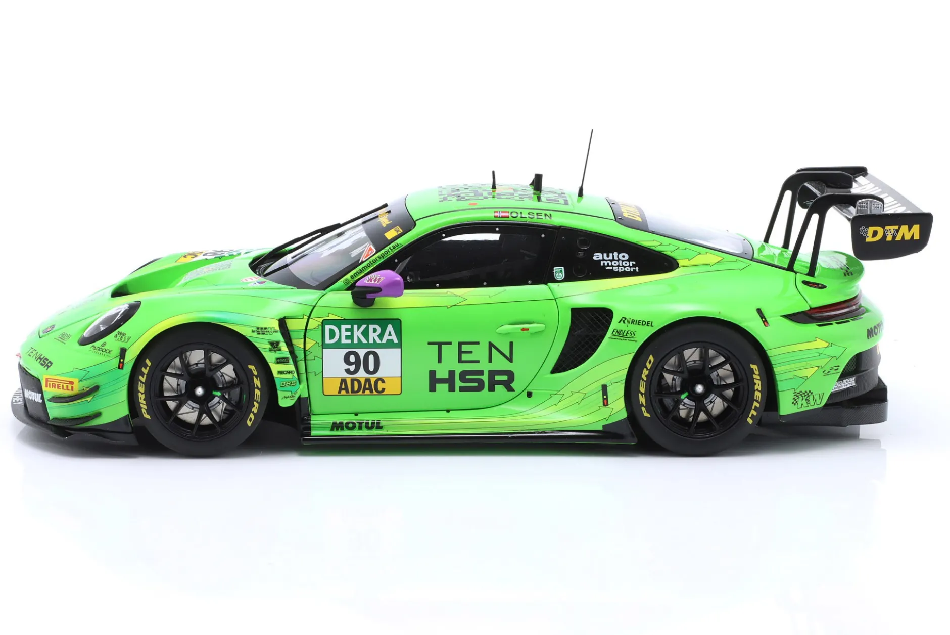 Porsche 911 GT3 R #90 2nd Hockenheim DTM 2023 D. Olsen Manthey 1:18 Minichamps