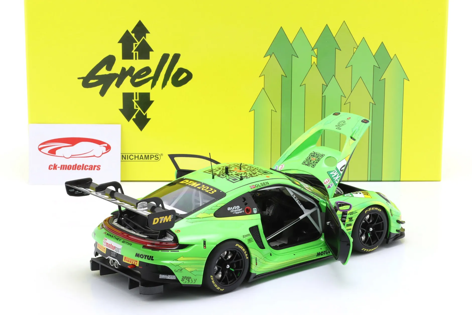 Porsche 911 GT3 R #90 2nd Hockenheim DTM 2023 D. Olsen Manthey 1:18 Minichamps