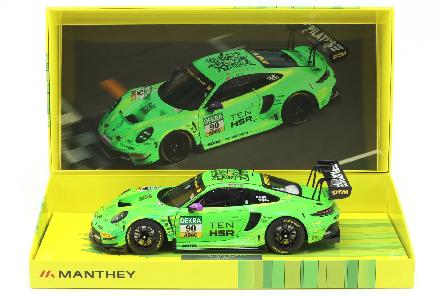 Porsche 911 GT3 R #90 2nd Hockenheim DTM 2023 D. Olsen Manthey 1:18 Minichamps