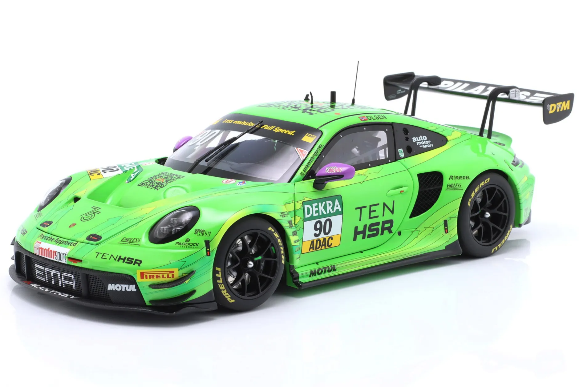 Porsche 911 GT3 R #90 2nd Hockenheim DTM 2023 D. Olsen Manthey 1:18 Minichamps