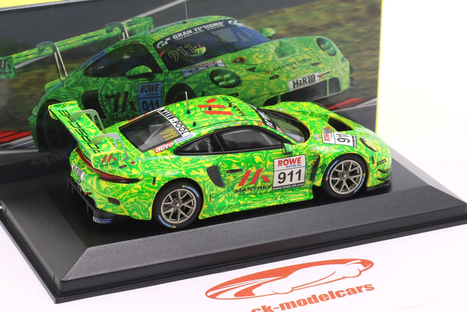 Porsche 911 GT3 R #911 NLS 7 Nürburgring 2022 Manthey-Racing 1:43 Minichamps