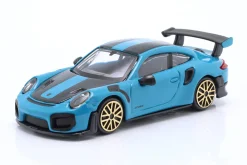 Porsche 911 GT2 RS Baujahr 2018 blau / schwarz 1:43 Bburago