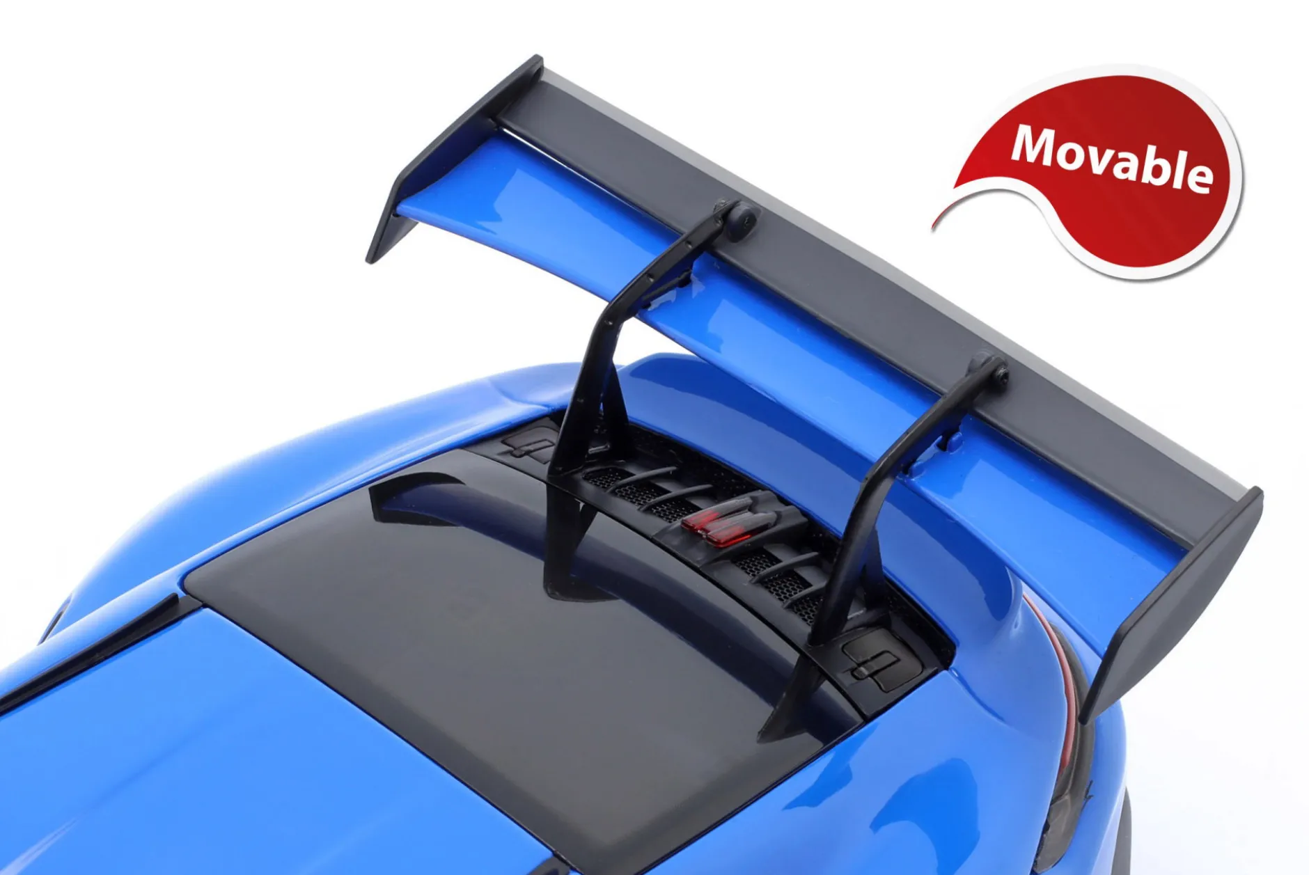 Porsche 911 (992) GT3 RS Baujahr 2023 blau / silberne Felgen 1:18 Minichamps