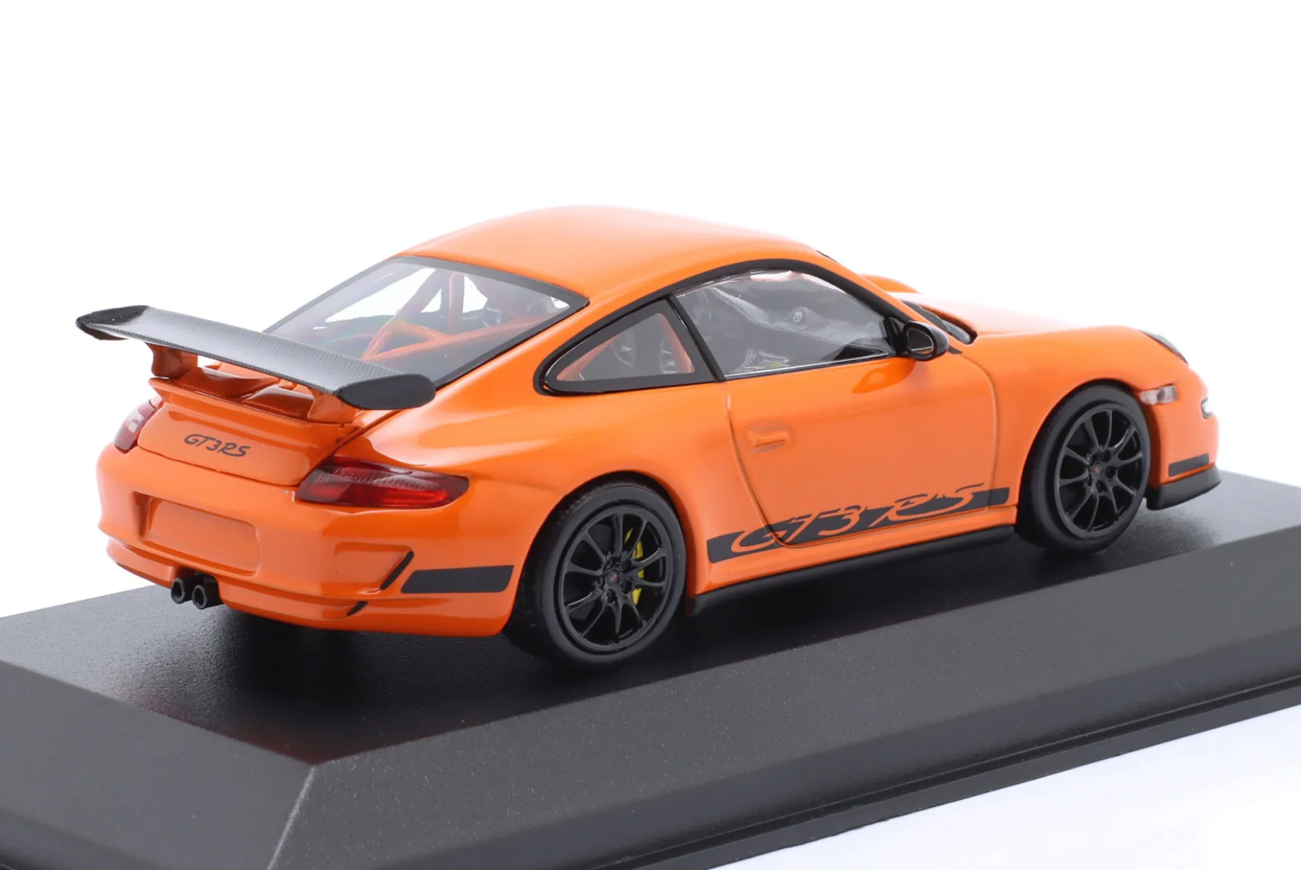 Porsche 911 (997.1) GT3 RS Baujahr 2006 orange / schwarz 1:43 Minichamps