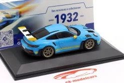 Porsche 911 (992) GT3 RS Baujahr 2023 Riviera blau 1:43 Solido