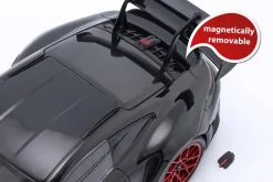 Porsche 911 (992) GT3 RS Baujahr 2023 schwarz / rote Felgen 1:18 Minichamps