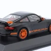 Porsche 911 (997.1) GT3 RS Baujahr 2006 schwarz / orange 1:43 Minichamps