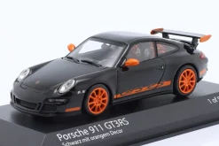 Porsche 911 (997.1) GT3 RS Baujahr 2006 schwarz / orange 1:43 Minichamps