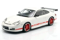 Porsche 911 (996) GT3 RS Baujahr 2002 weiß / rot 1:18 Minichamps