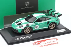 Porsche 911 (992) GT3 RS #56 grün / weiß 1:43 Spark