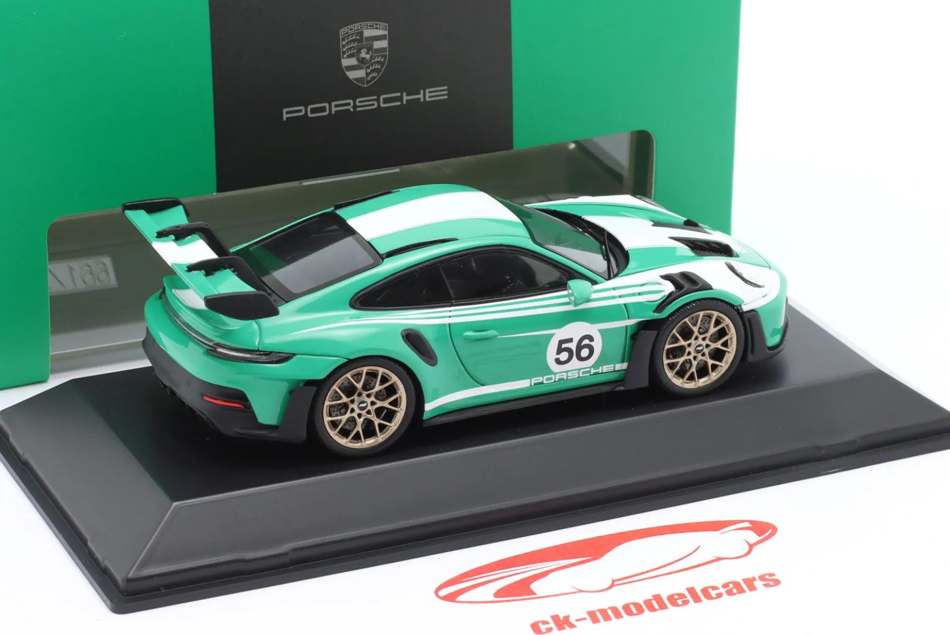 Porsche 911 (992) GT3 RS #56 grün / weiß 1:43 Spark