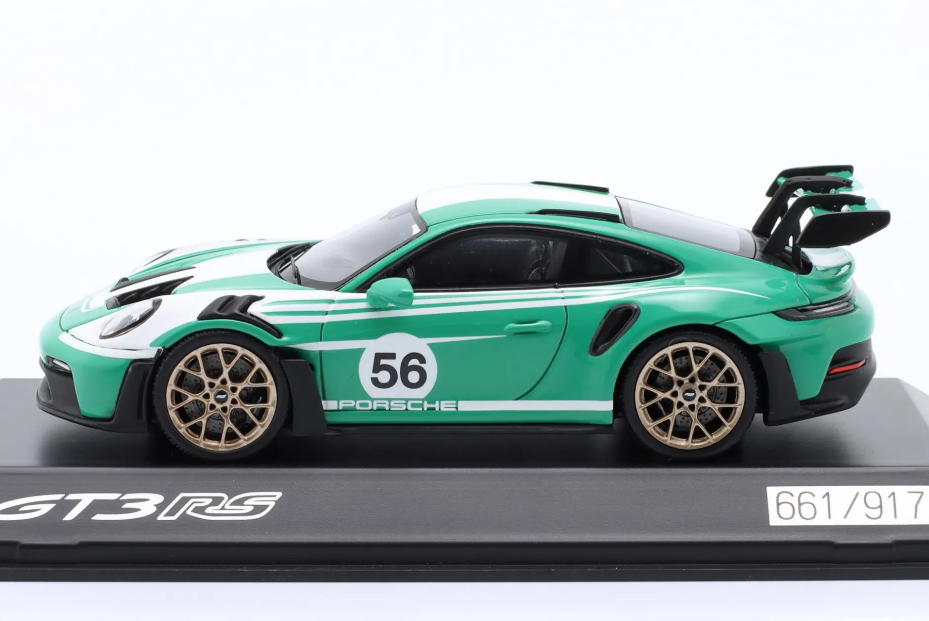Porsche 911 (992) GT3 RS #56 grün / weiß 1:43 Spark