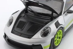 Porsche 911 (992) GT3 RS GT-silbermetallic / acidgrün 1:18 Norev
