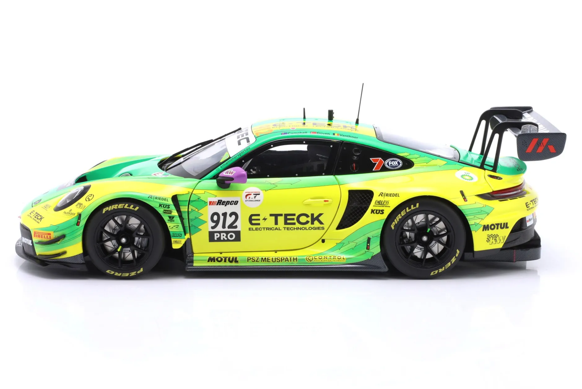 Porsche 911 GT3 R #912 Sieger 12h Bathurst 2024 Manthey Grello 1:18 Minichamps