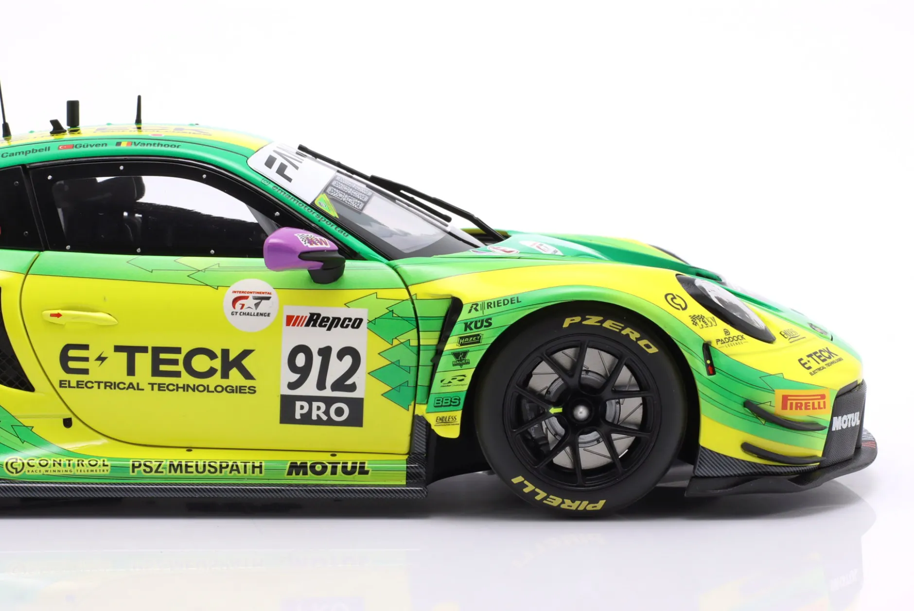 Porsche 911 GT3 R #912 Sieger 12h Bathurst 2024 Manthey Grello 1:18 Minichamps