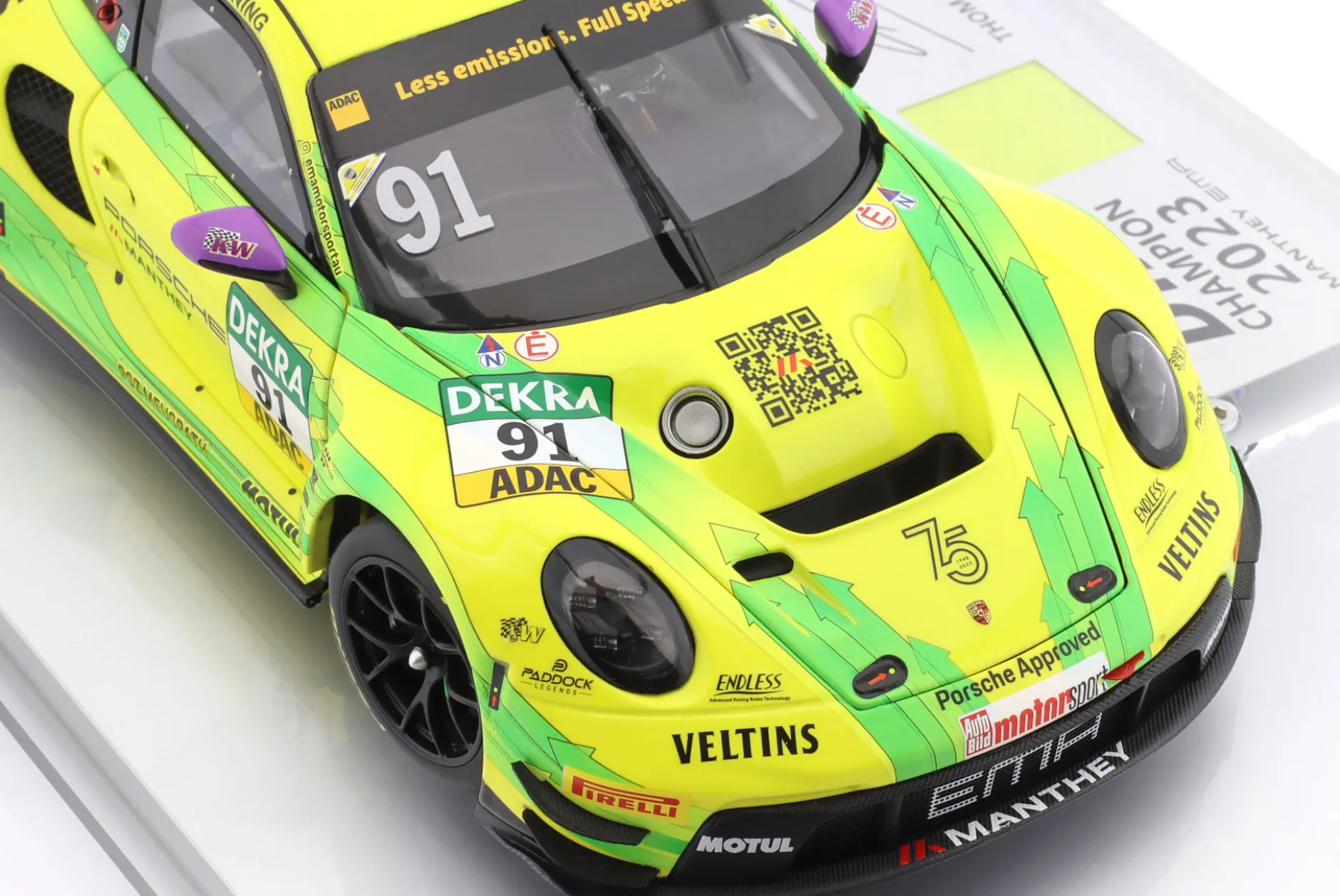 Porsche 911 GT3 R #91 Sieger Hockenheim DTM Champion 2023 Preining 1:18 Minichamps