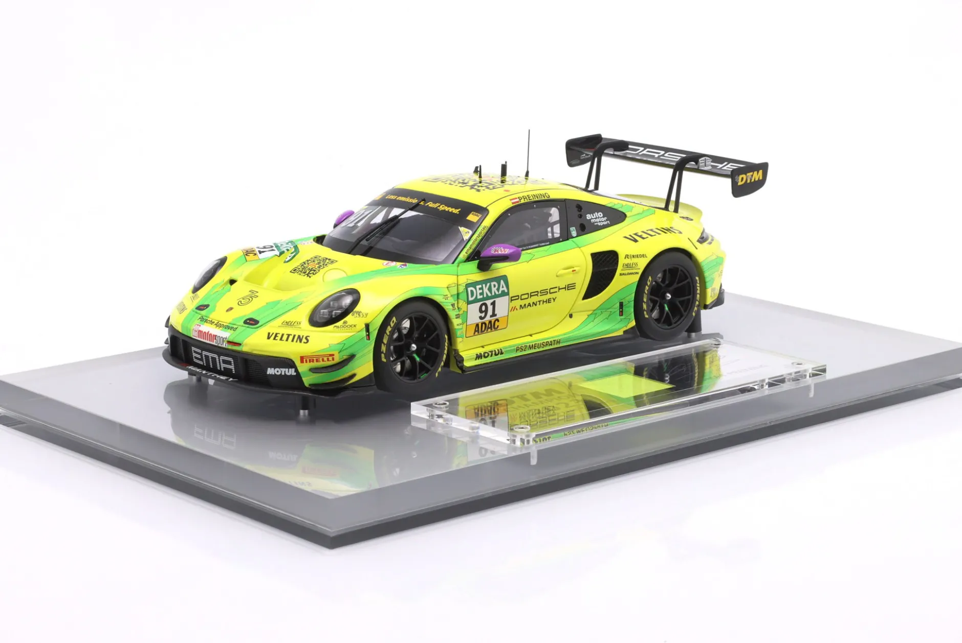 Porsche 911 GT3 R #91 Sieger Hockenheim DTM Champion 2023 Preining 1:18 Minichamps