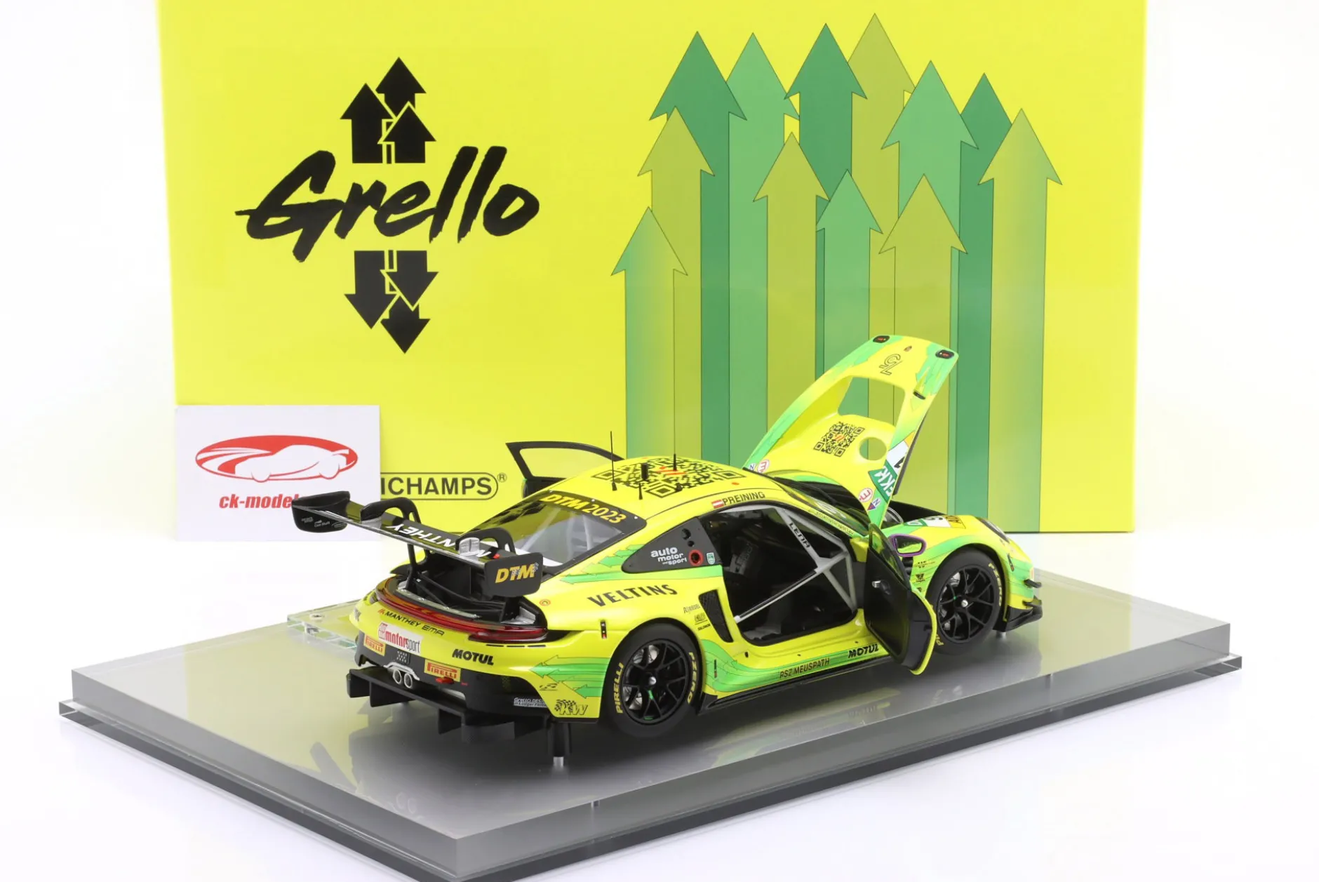 Porsche 911 GT3 R #91 Sieger Hockenheim DTM Champion 2023 Preining 1:18 Minichamps