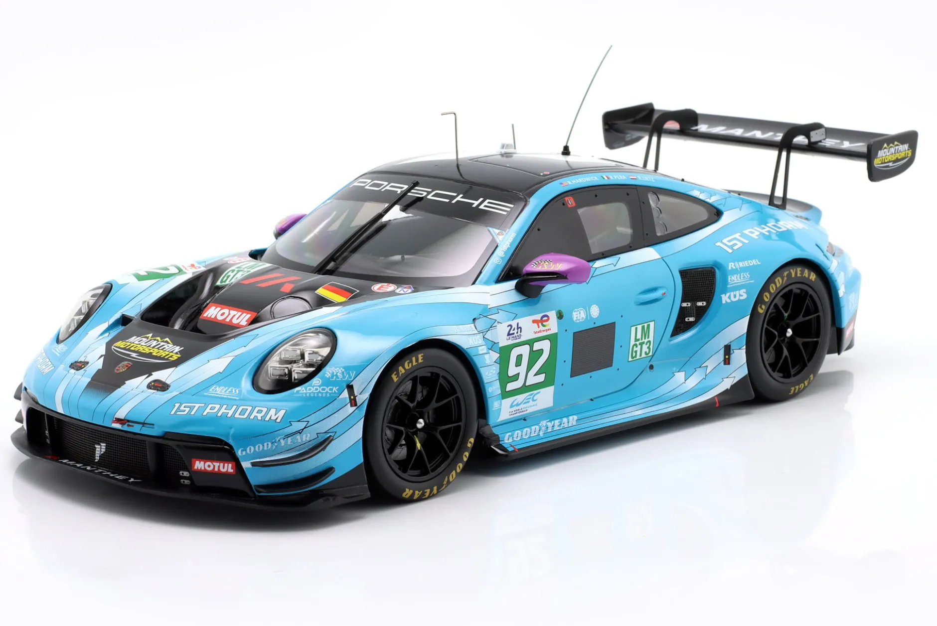 Porsche 911 GT3 R #92 Sieger LMGT3 24h LeMans 2025 Manthey 1st Phorm 1:18 Ixo