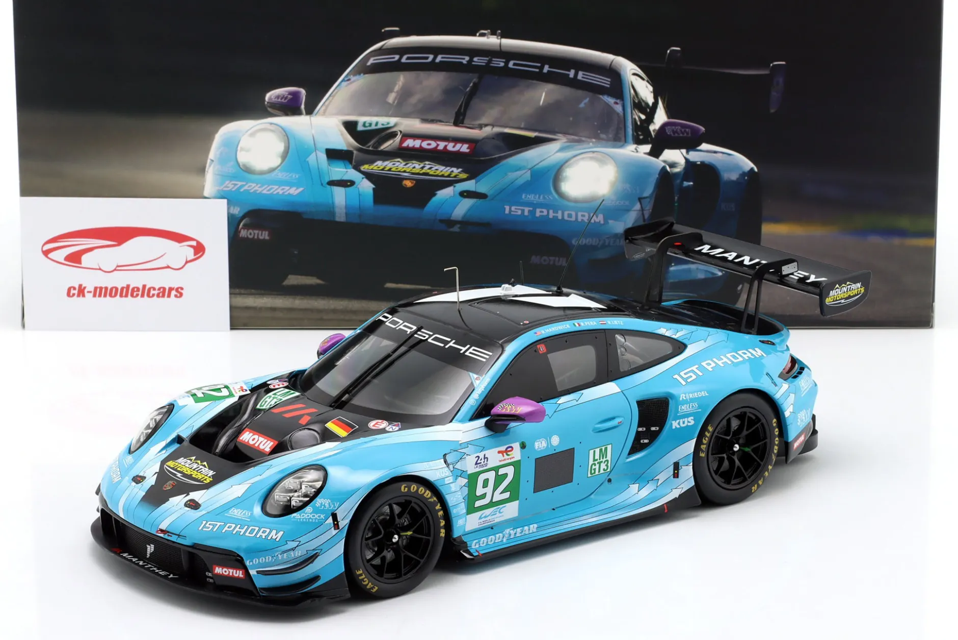 Porsche 911 GT3 R #92 Sieger LMGT3 24h LeMans 2025 Manthey 1st Phorm 1:18 Ixo