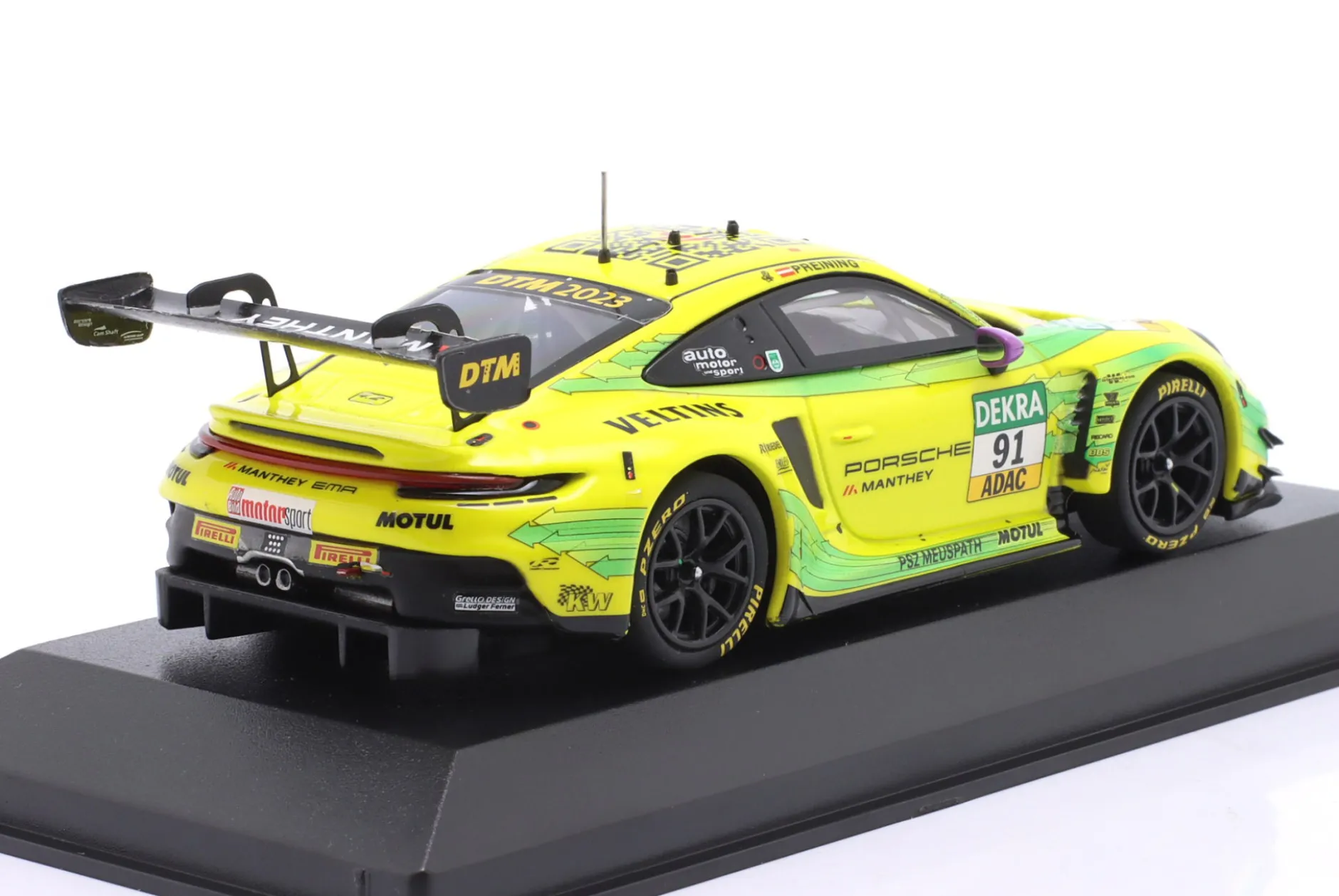 Porsche 911 GT3 R #91 Sieger Norisring DTM Champion 2023 Preining Manthey Grello 1:43 Minichamps