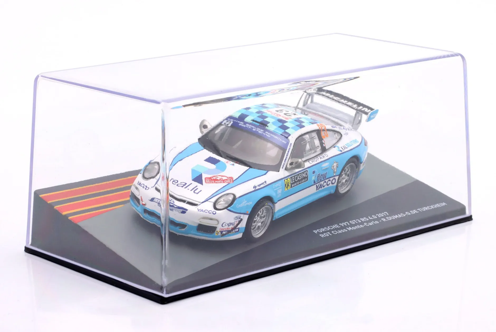 Porsche 997 GT3 RS #23 Rallye Monte Carlo 2017 Dumas, De Turckheim 1:43 Altaya
