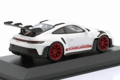 Porsche 911 (992) GT3 RS 2023 weiß / rote Felgen & Dekor 1:43 Minichamps