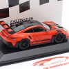 Porsche 911 (992) GT3 RS Weissach-Paket 2023 rot / schwarze Felgen 1:43 Minichamps