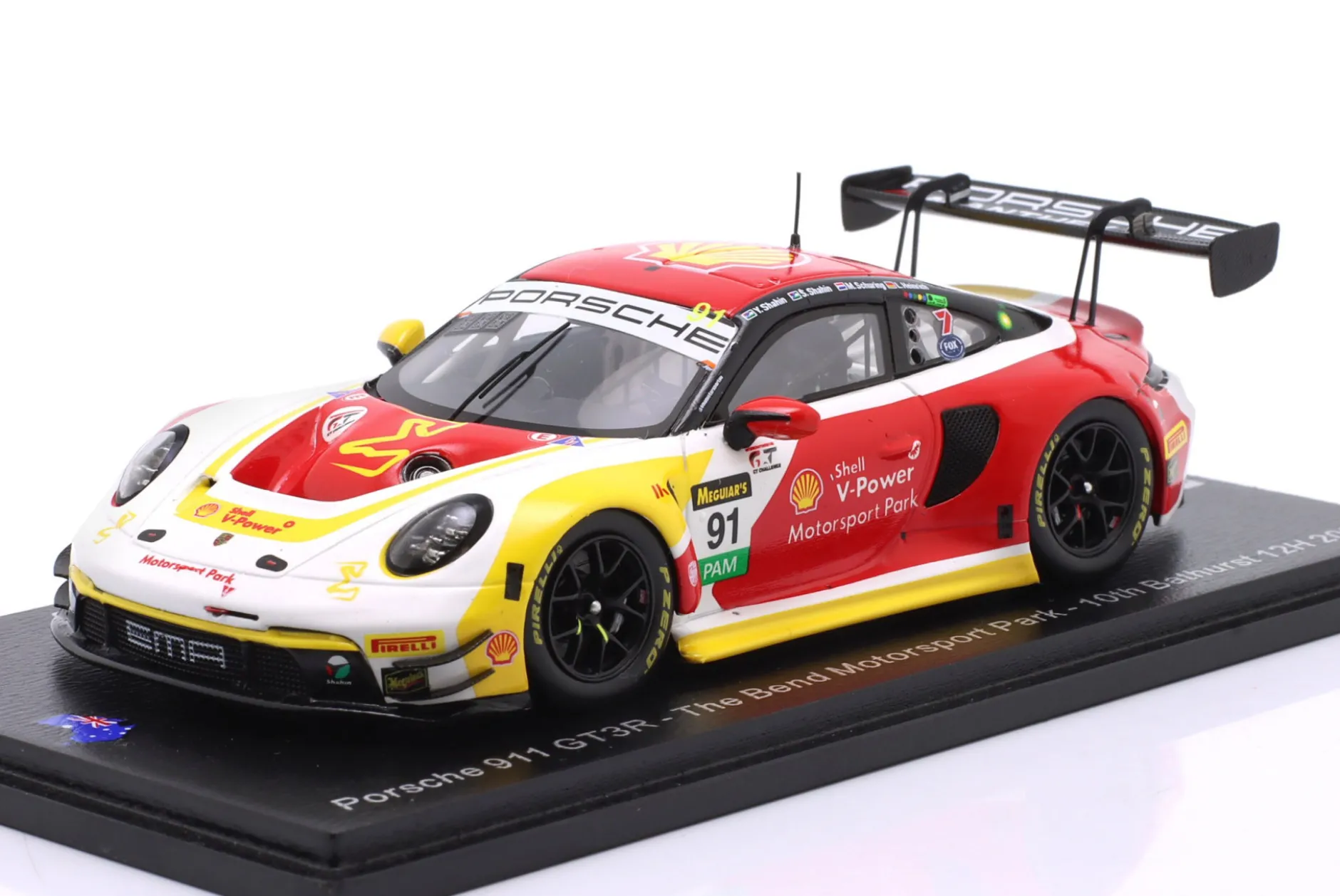 Porsche 911 GT3 R #91 10th 12h Bathurst 2025 The Bend Motorsport Park 1:43 Spark