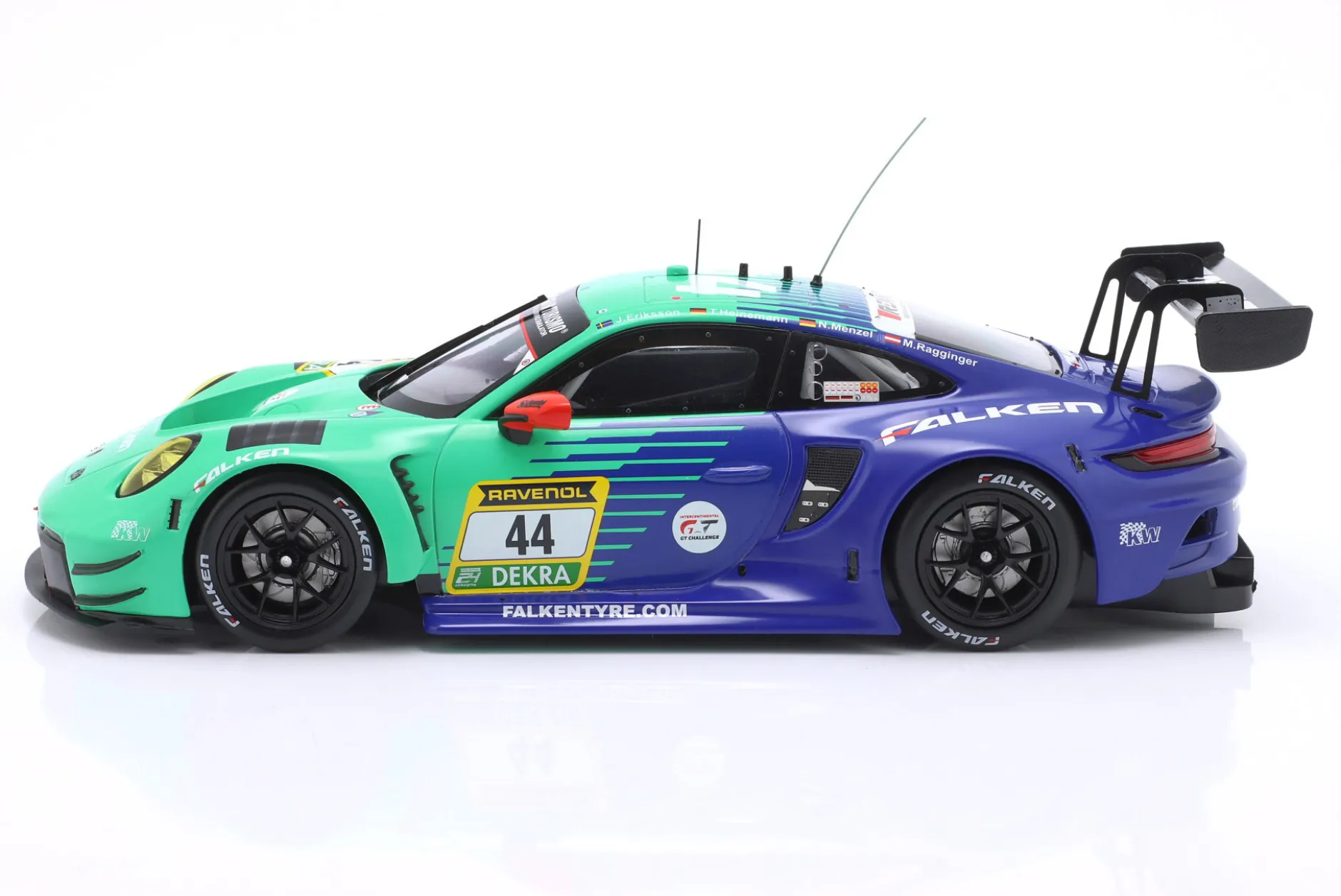 Porsche 911 GT3 R #44 10th 24h Nürburgring 2024 Falken Motorsports 1:18 Ixo