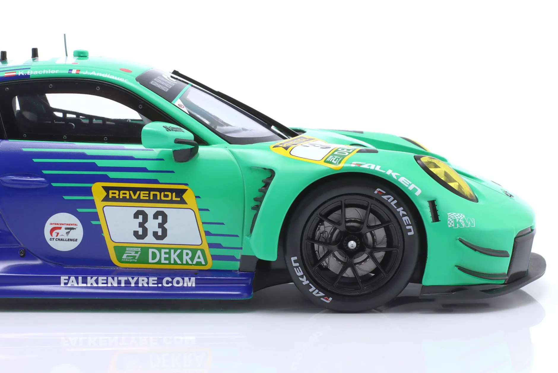 Porsche 911 GT3 R #33 6th 24h Nürburgring 2024 Falken Motorsports 1:18 Ixo
