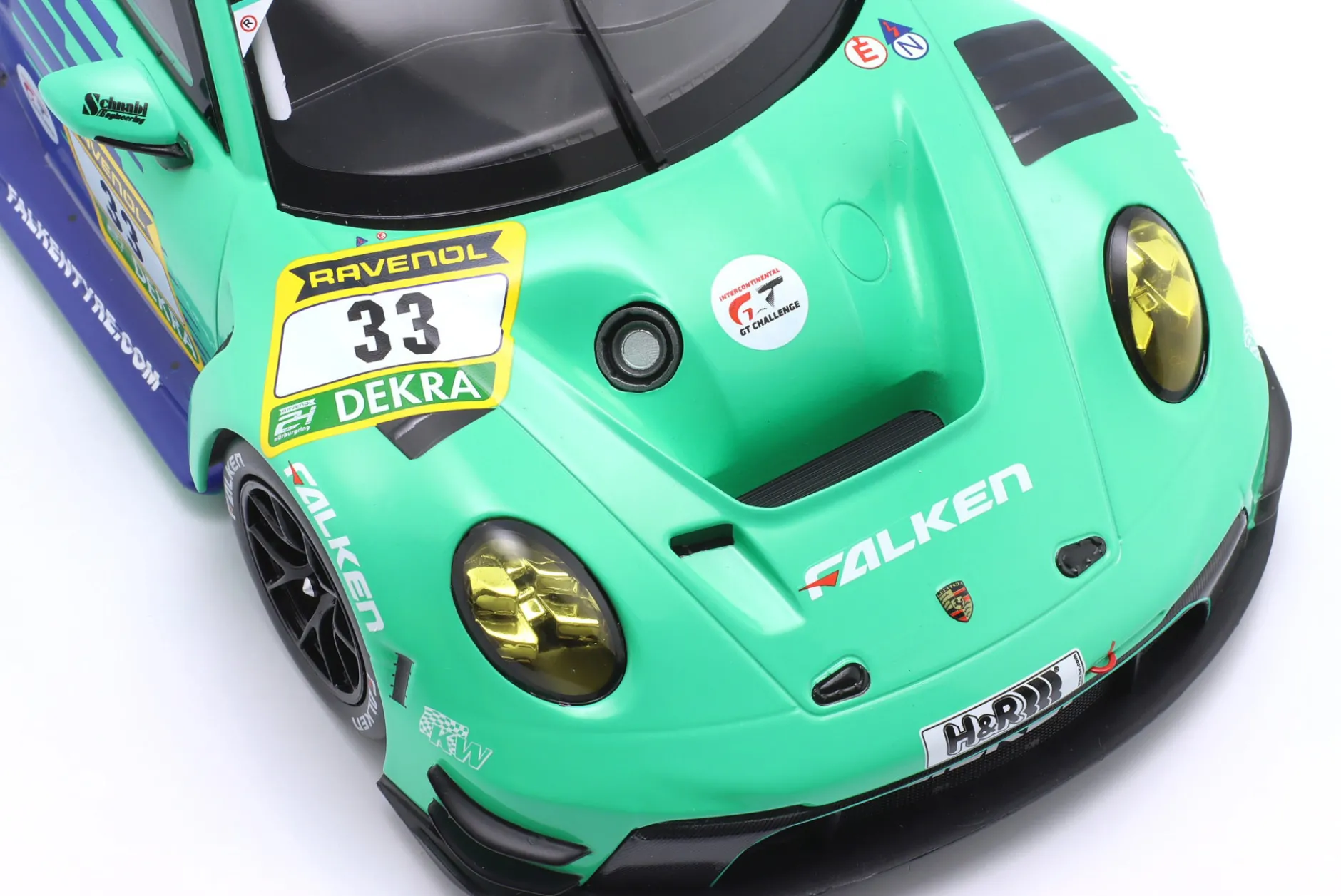 Porsche 911 GT3 R #33 6th 24h Nürburgring 2024 Falken Motorsports 1:18 Ixo