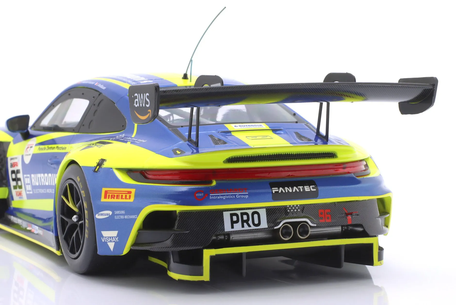 Porsche 911 (992) GT3 R #96 9th 24h Spa 2024 Rutronik Racing 1:18 Ixo