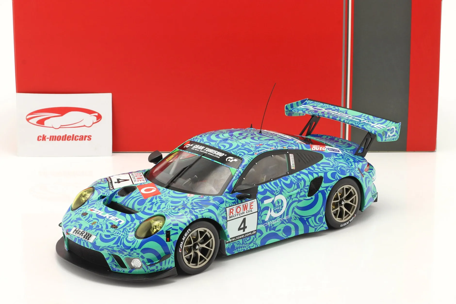 Porsche 911 GT3 R #4 VLN 7 Nürburgring 2018 Falken Motorsports 1:18 Ixo
