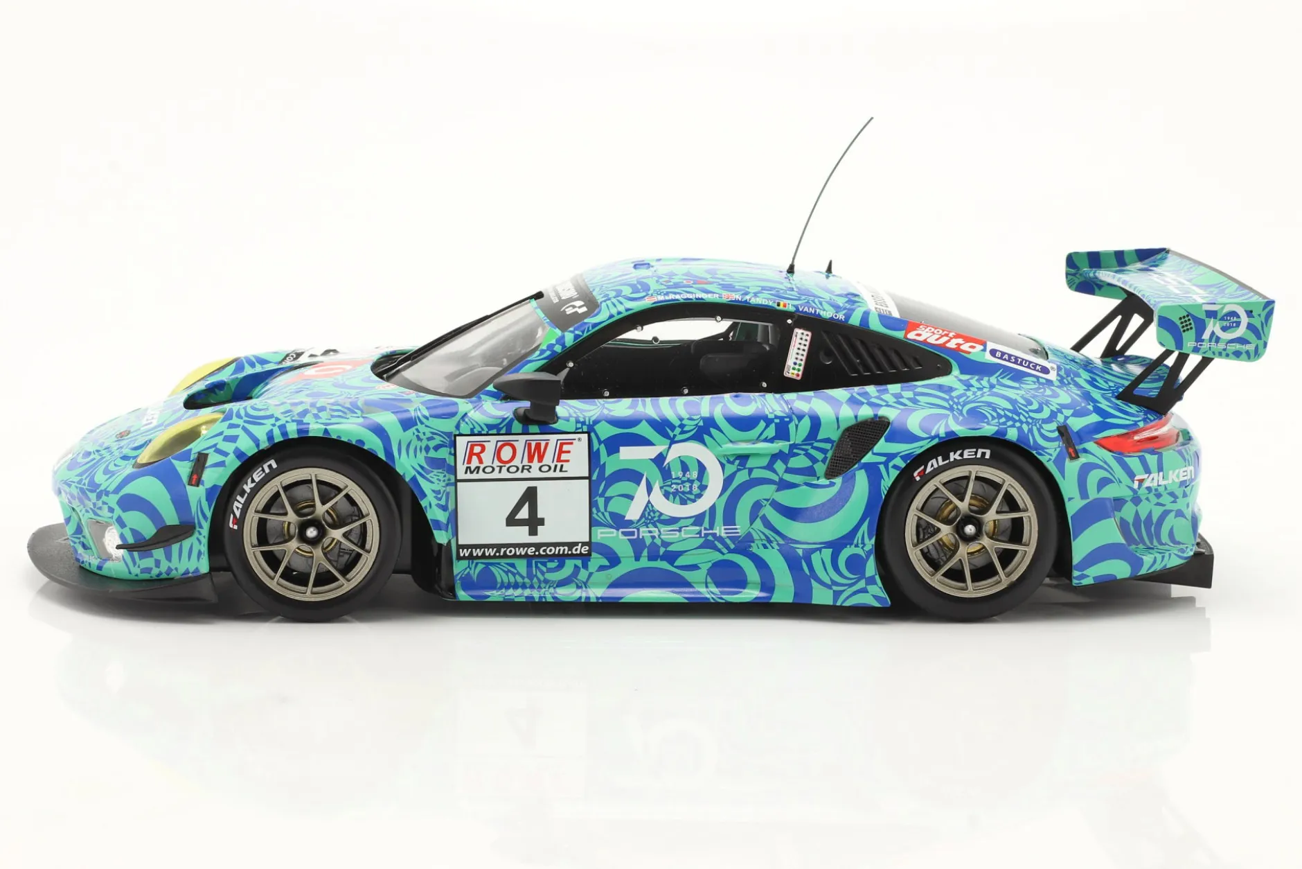 Porsche 911 GT3 R #4 VLN 7 Nürburgring 2018 Falken Motorsports 1:18 Ixo