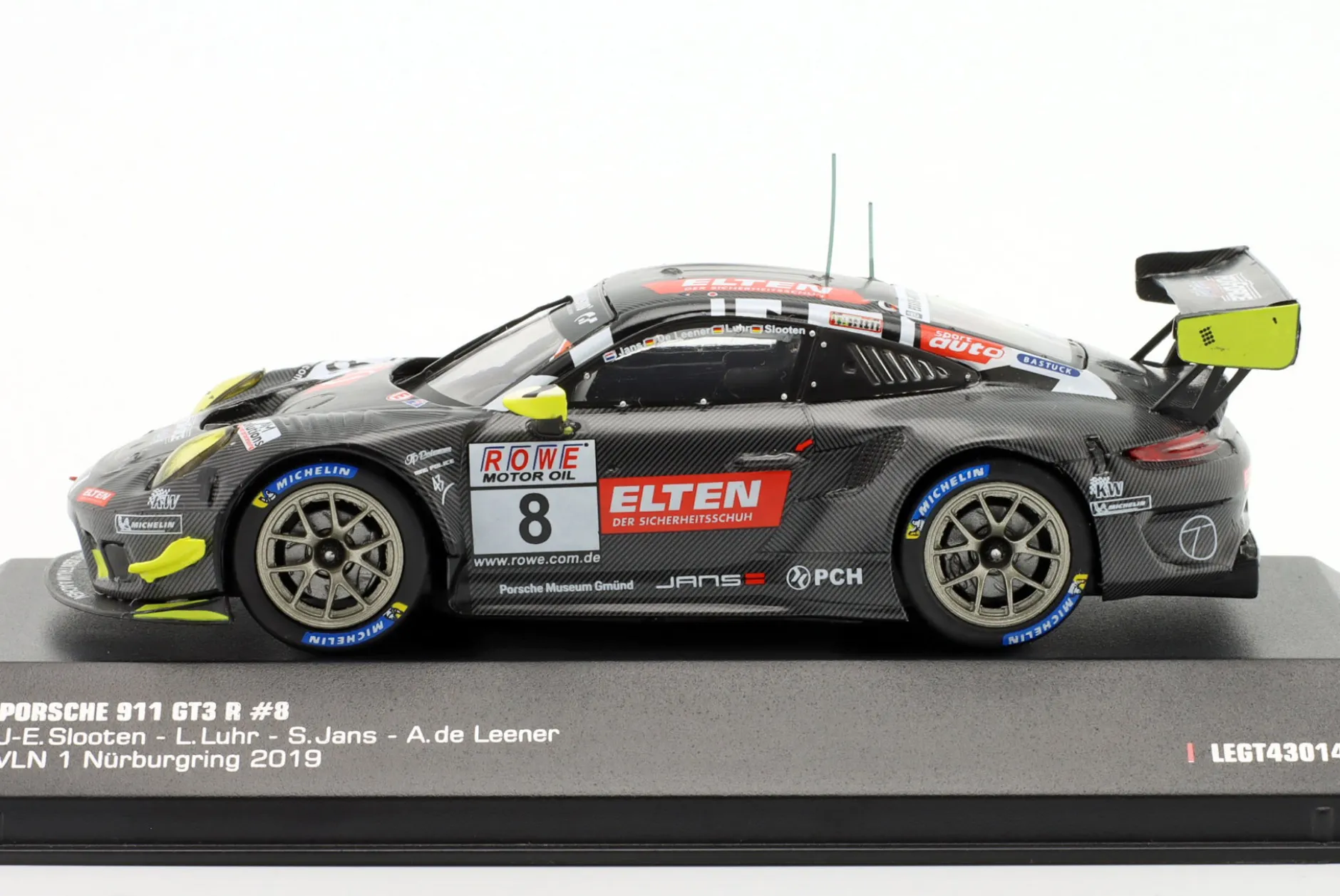Porsche 911 GT3 R #8 VLN 1 Nürburgring 2019 Iron Force 1:43 Ixo