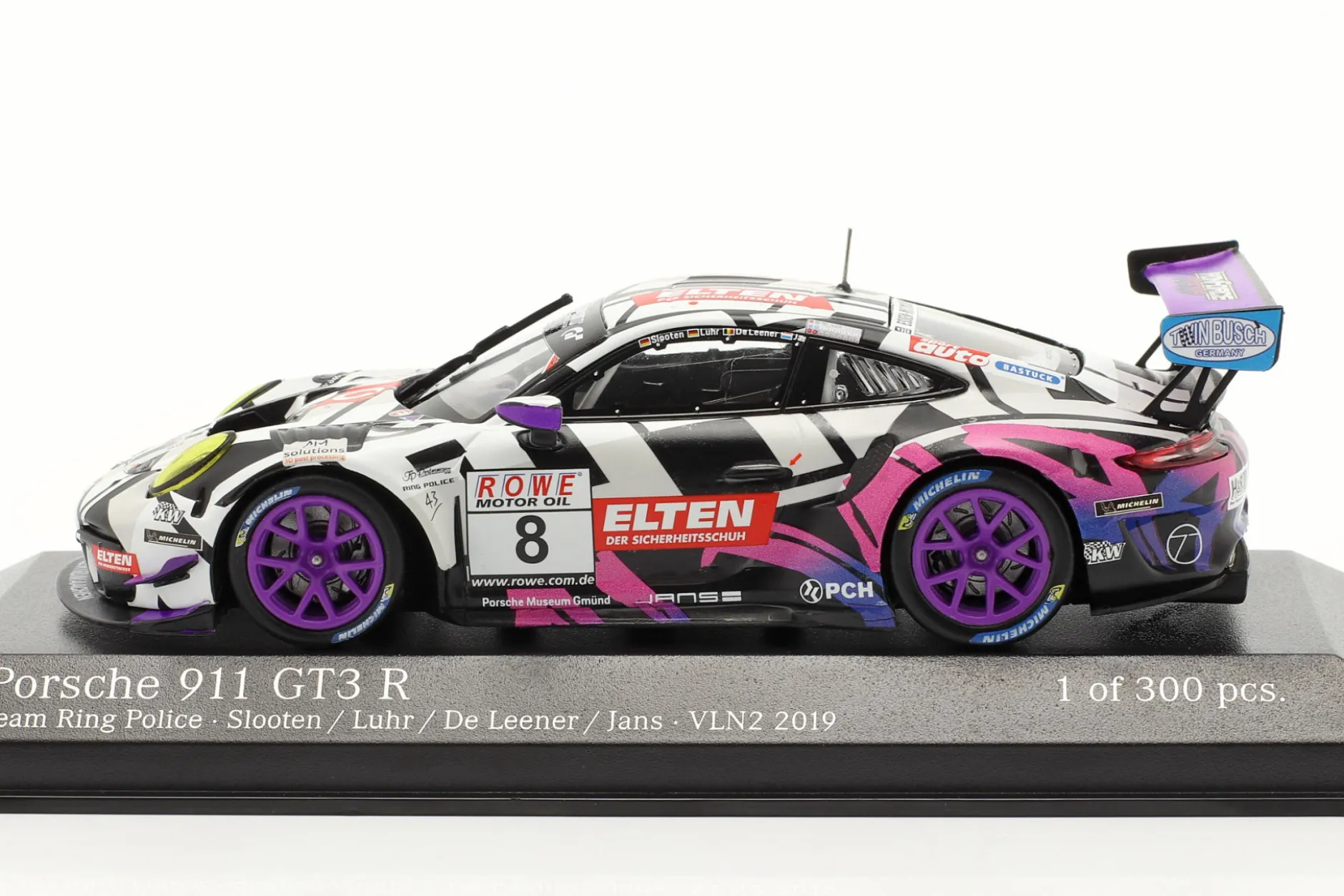 Porsche 911 GT3 R #8 VLN2 Nürburgring 2019 Iron Force 1:43 Minichamps