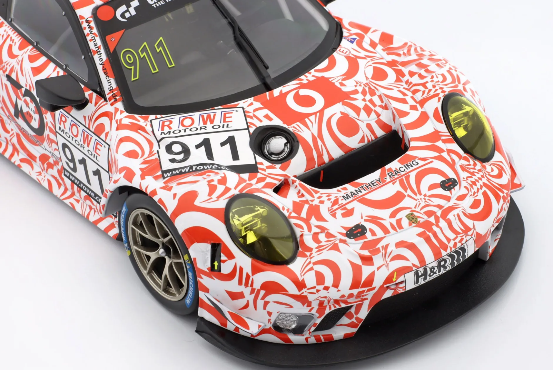 Porsche 911 GT3 R #911 VLN 9 Nürburgring 2018 Manthey Racing 1:18 Ixo