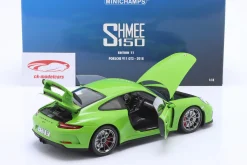 Porsche 911 (991) GT3 SHMEE 150 Baujahr 2018 gelb grün 1:18 Minichamps
