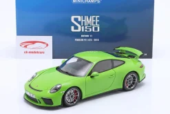 Porsche 911 (991) GT3 SHMEE 150 Baujahr 2018 gelb grün 1:18 Minichamps