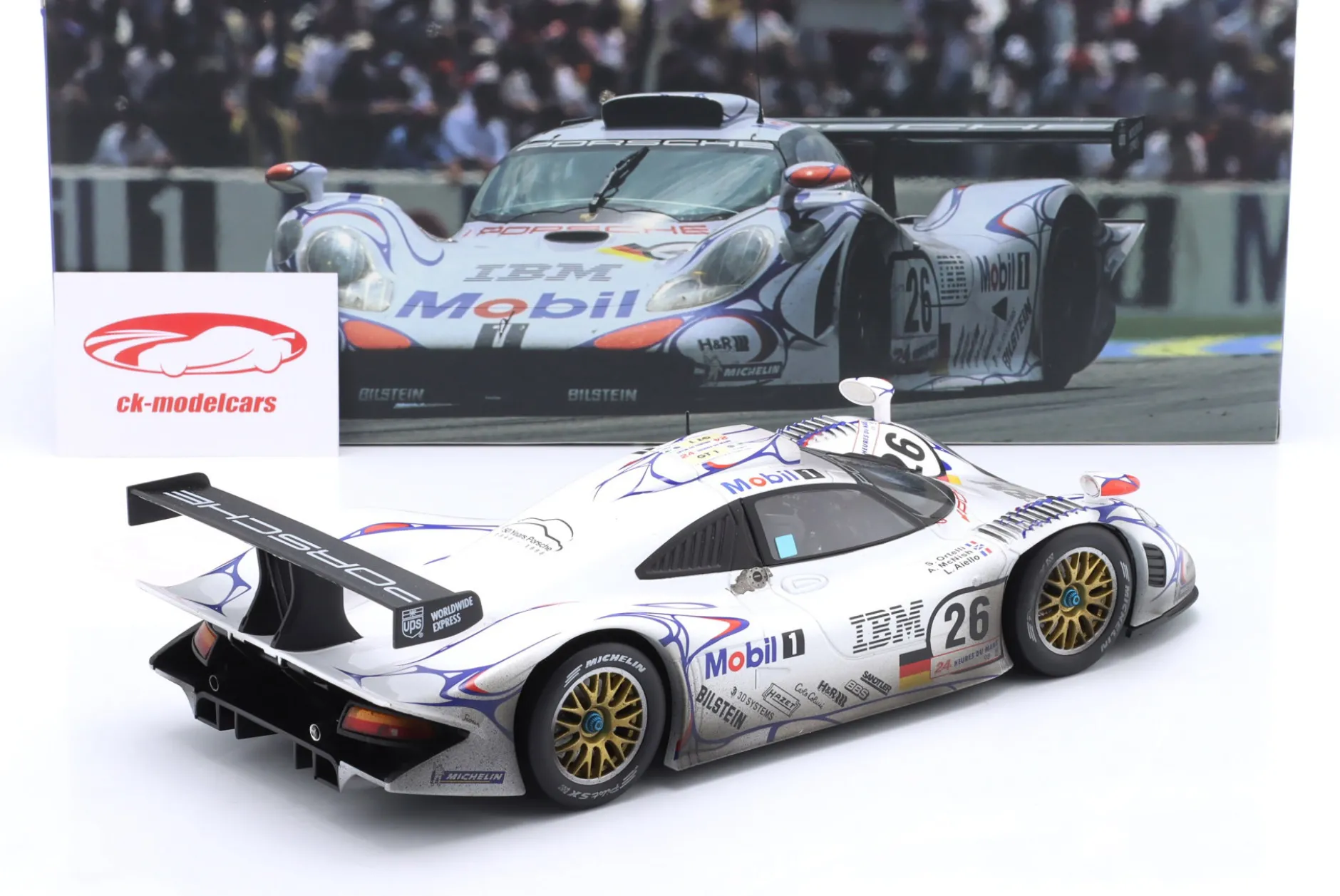 Porsche 911 GT1 #26 Sieger 24h LeMans 1998 Dirty Version 1:18 WERK83