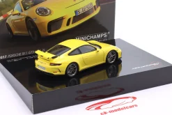 Porsche 911 (991.2) GT3 Test Nürburgring 2017 gelb 1:43 Minichamps