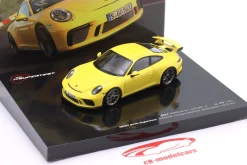 Porsche 911 (991.2) GT3 Test Nürburgring 2017 gelb 1:43 Minichamps
