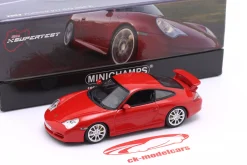 Porsche 911 (996.2) GT3 Test Nürburgring 2003 rot 1:43 Minichamps