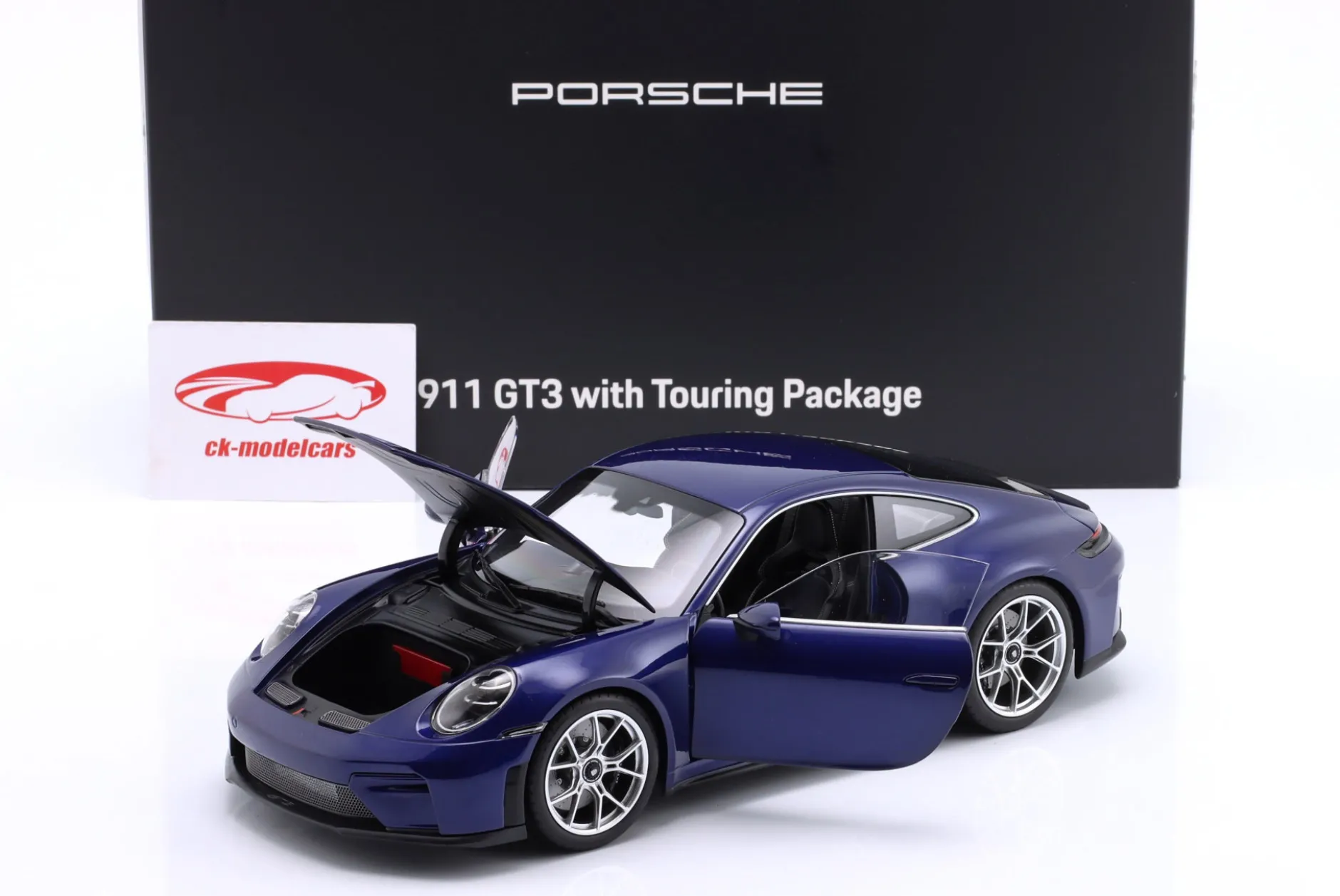 Porsche 911 GT3 Touring (992.2) Baujahr 2025 metallic enzianblau 1:18 Norev